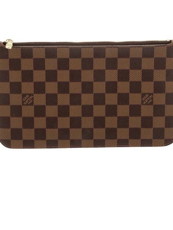 Louis Vuitton Handbags - Louis Vuitton Damier Ebene Checker Zip Pouch - Brown & Dark Brown